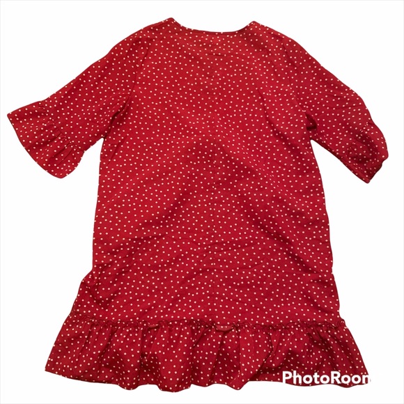 ❌SOLD❌Retro Polka Dotted & Ruffled Dress - Picture 10 of 10